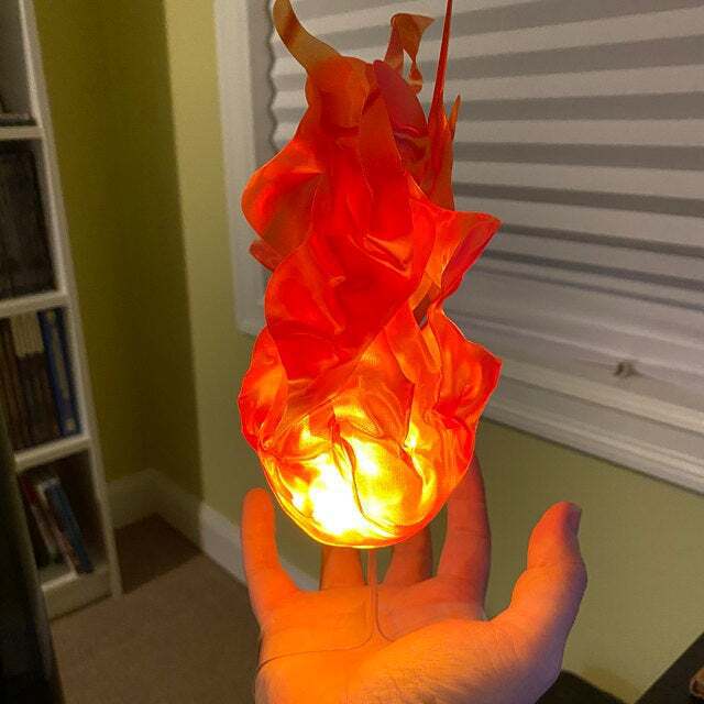 Halloween Floating Fireball Party Props Flame Decorative Lamp
