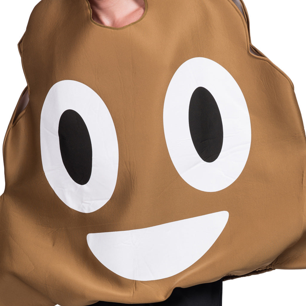 Poo funny cosplay costumes a piece of shit creative Halloween cos costumes campus party activities spoof cake clothes