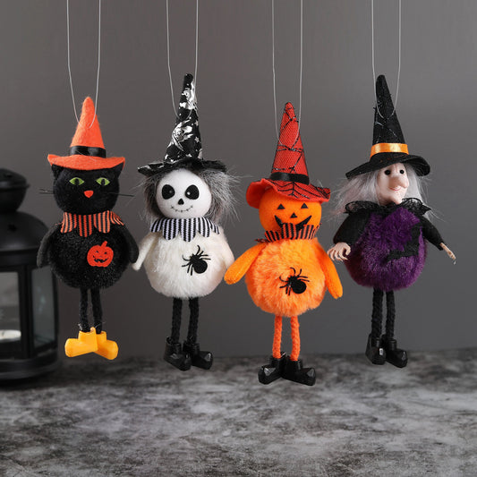 Halloween Pendant Ghost Festival Bar Pumpkin Witch Pendant Broom Ghost House Decoration Props