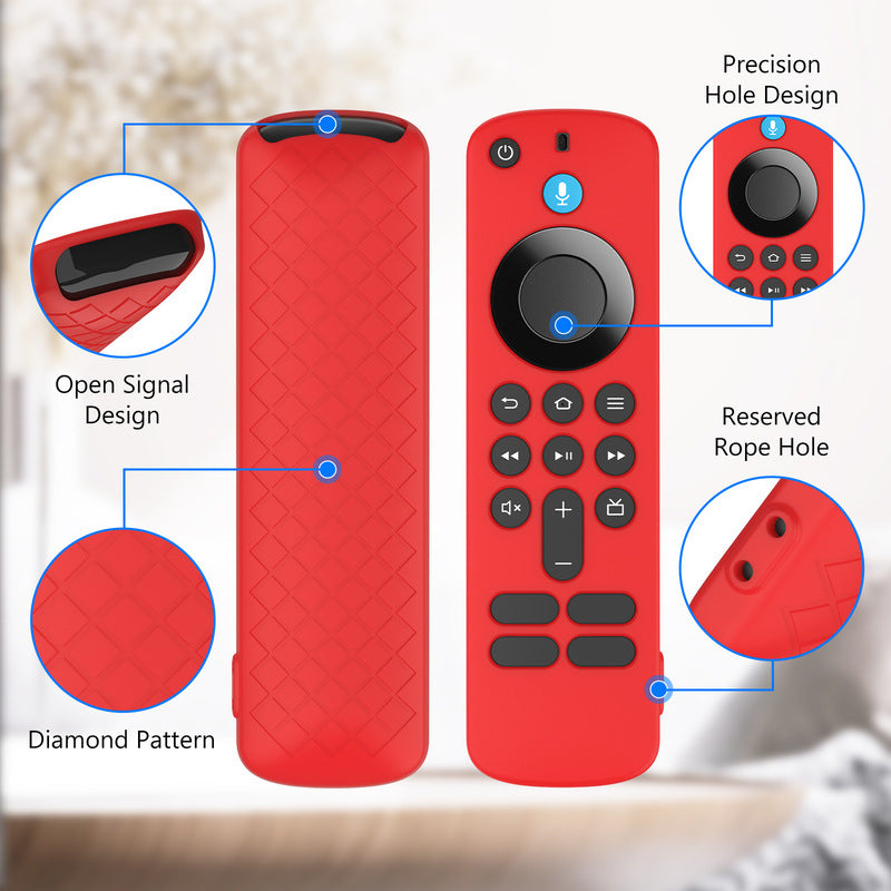 Remote Control Silicone Case for Fire TV Stick HD/4K (2025 Latest Model) - Anti-Slip, Dustproof, Shockproof Protective Cover