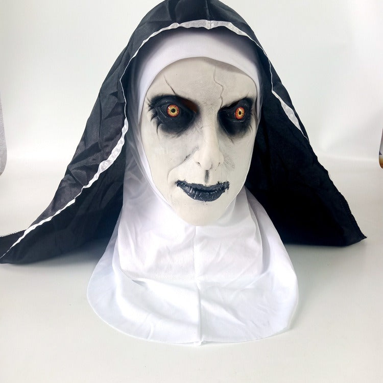 Soul Summoning 2 Sister Mask Halloween Horror Makeup Mask Trick Ghost Face Scary Latex Headcover