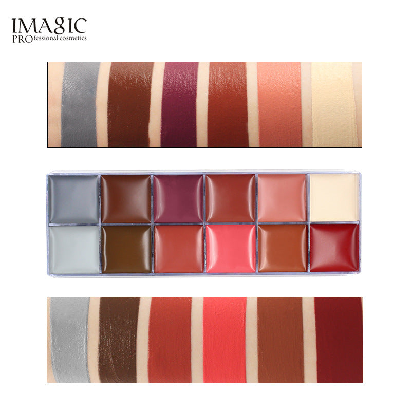 IMAGIC 12 Color Oil Paint Professional Body Painting World Cup Halloween Drama Performance Face Oil Paint