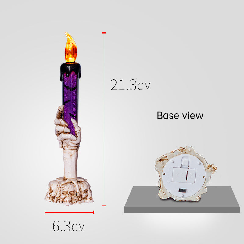 Halloween Prop Tears, Smokeless Electronic Skull, Candle Lamp, Ghost House, Secret Room Theme Party Scene Decoration