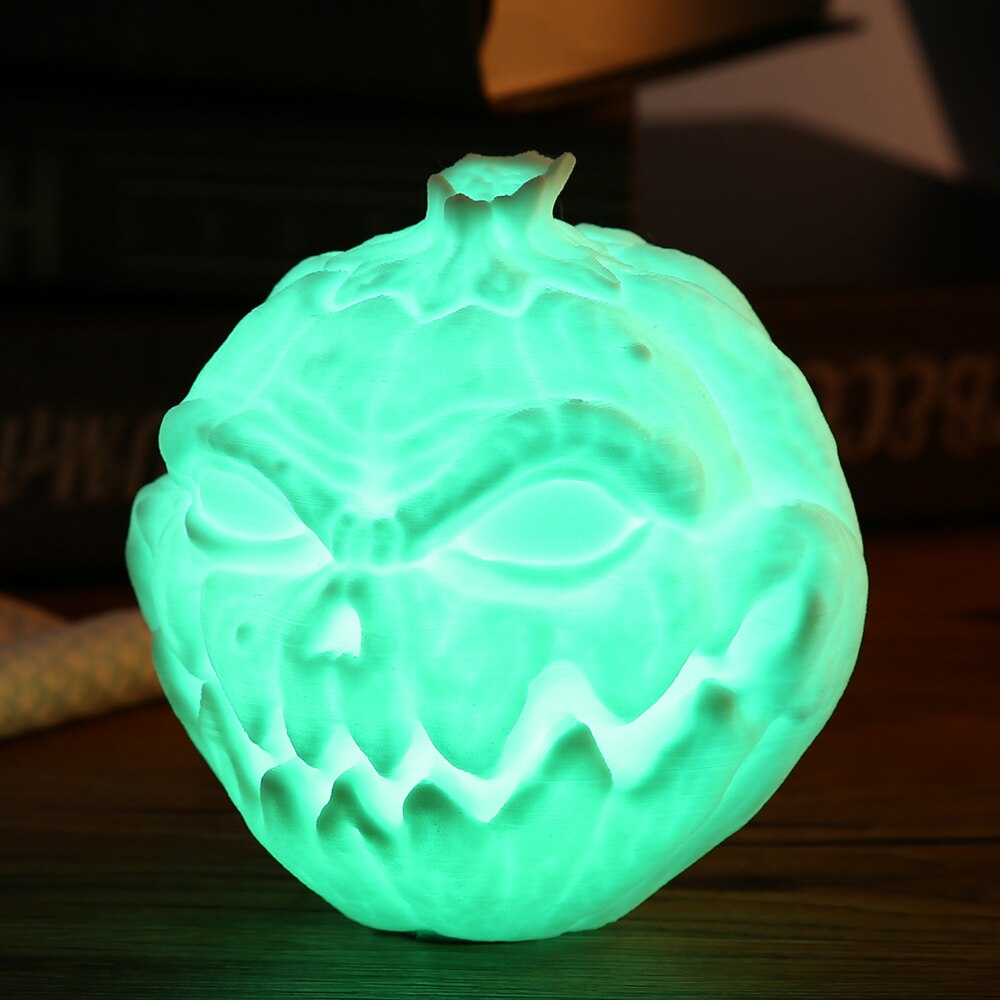 3D Pumpkin Devil Face Light – Halloween LED Night Lamp for Home & Party Decoration