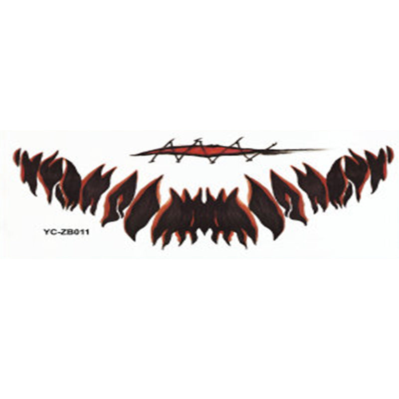 Halloween Mouth Tattoo Stickers Horror Lip DIY Decoration BIG MOUTH TATTOOS