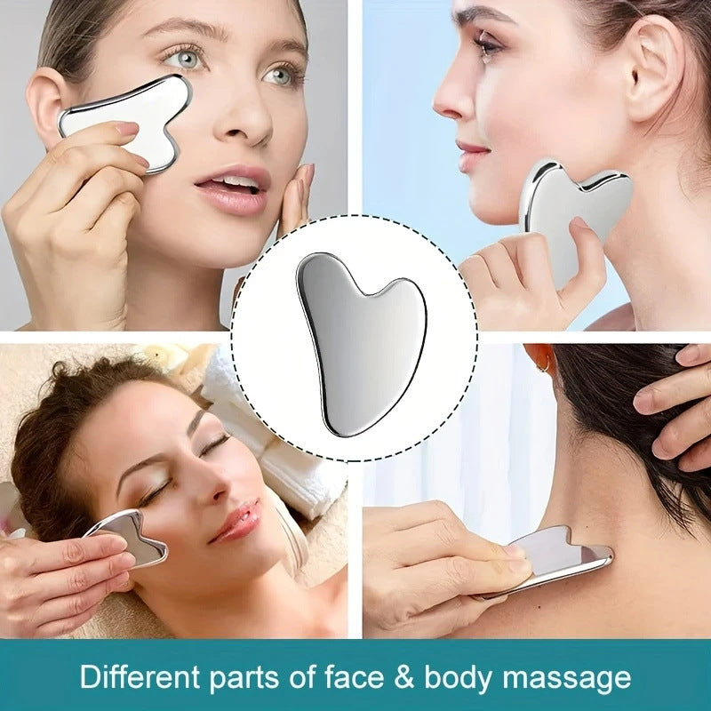 Silicone Ice Grid Scraping Plate Facial Care Tool Set with Storage Bag for Applying Ice Grid to Face
