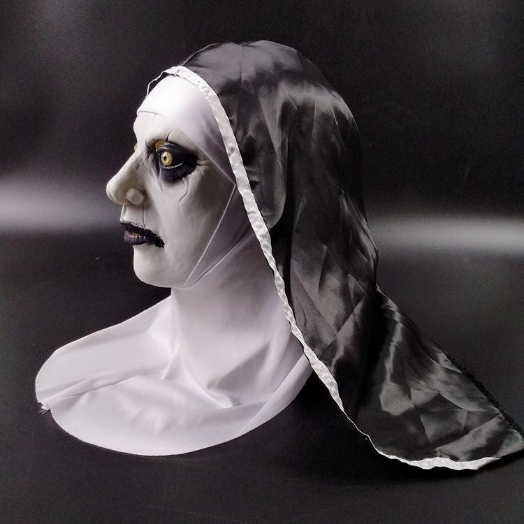 Soul Summoning 2 Sister Mask Halloween Horror Makeup Mask Trick Ghost Face Scary Latex Headcover