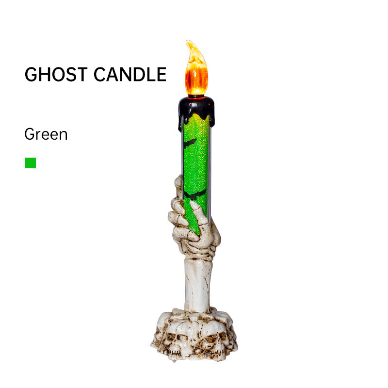 Halloween Prop Tears, Smokeless Electronic Skull, Candle Lamp, Ghost House, Secret Room Theme Party Scene Decoration