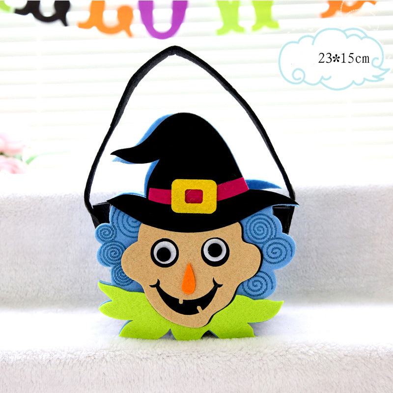 Halloween Props Witch Pumpkin Bag Owl Candy Bag Children's Kindergarten Gift Handheld Pumpkin Bag
