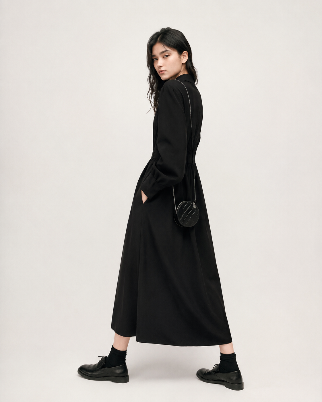 Black Maxi Dress Long Sleeve
