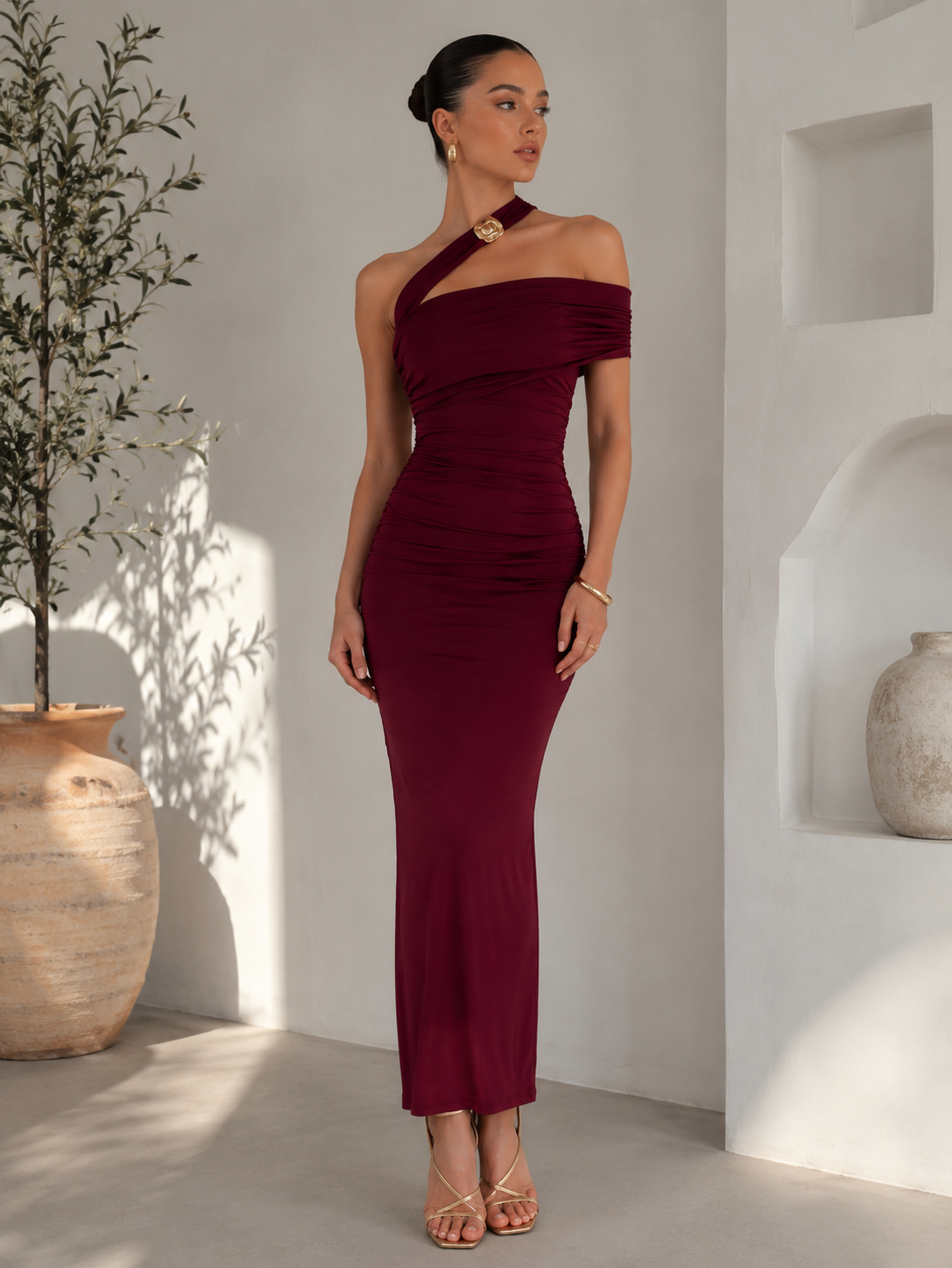 One Shoulder Bodycon Dress