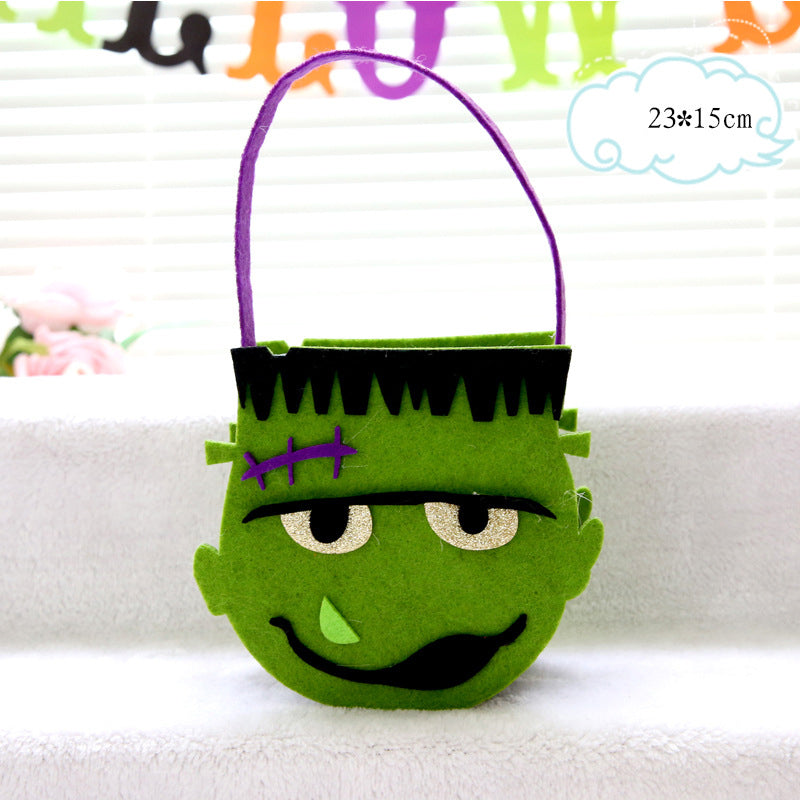 Halloween Props Witch Pumpkin Bag Owl Candy Bag Children's Kindergarten Gift Handheld Pumpkin Bag