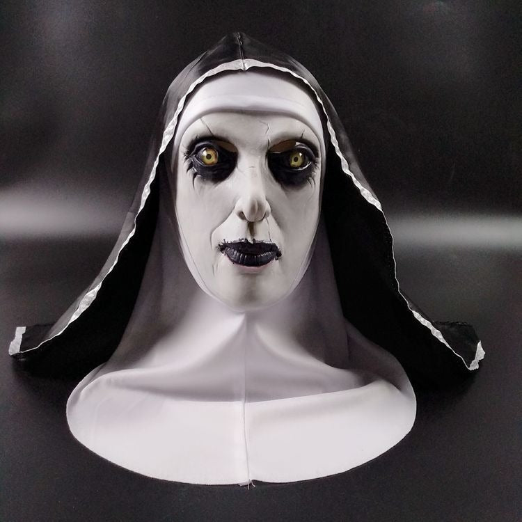Soul Summoning 2 Sister Mask Halloween Horror Makeup Mask Trick Ghost Face Scary Latex Headcover