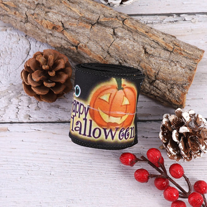 Creative Halloween spider print ribbon Halloween party decoration ribbon ribbon ribbon DIY decoration ribbon material