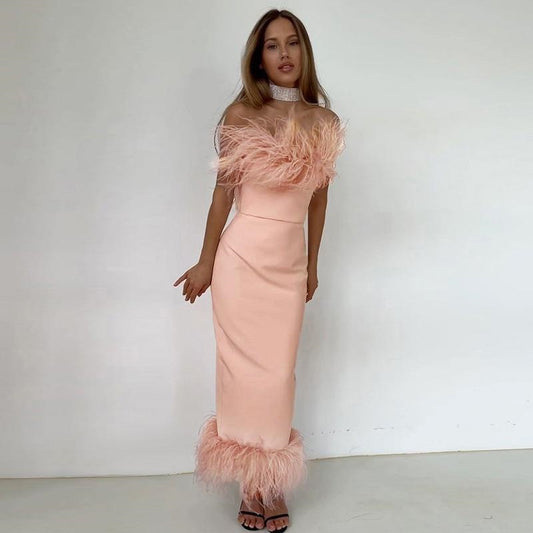 Sleeveless pencil skirt dress with wrapped buttocks Dress Zoe