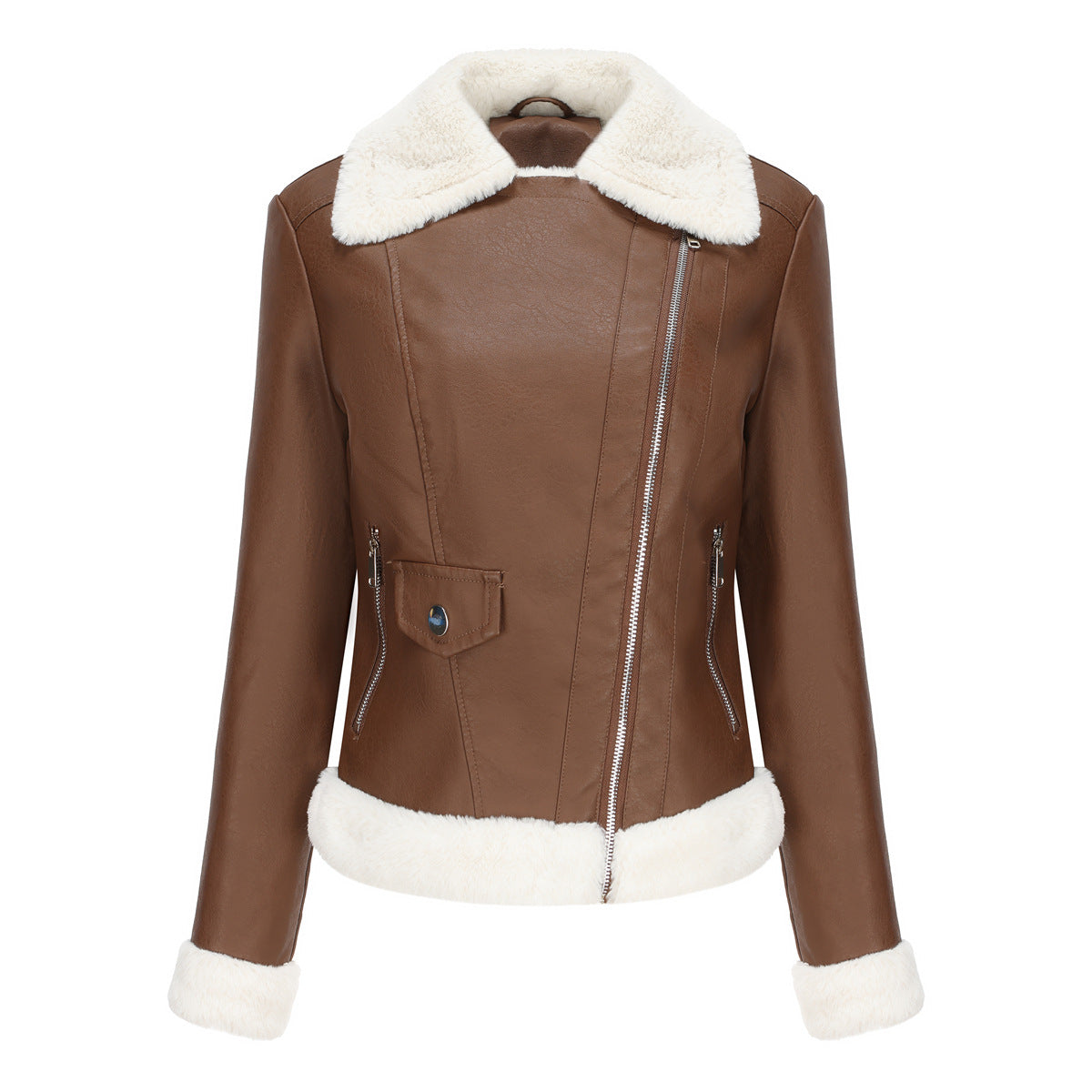 Long sleeved lapel jacket