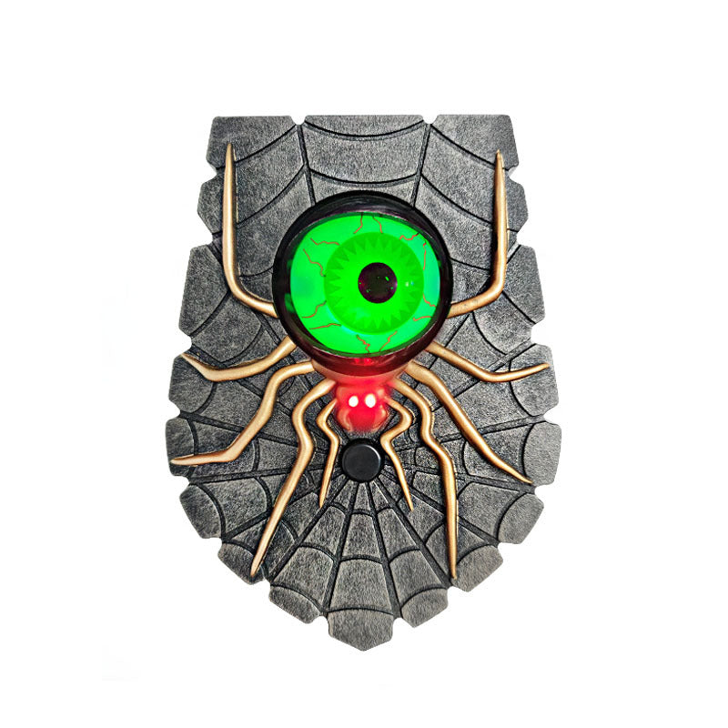 Halloween New Spider Doorbell Glows, Sounds Terrifying, One eyed Spider Doorbell