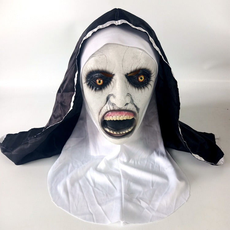 Soul Summoning 2 Sister Mask Halloween Horror Makeup Mask Trick Ghost Face Scary Latex Headcover