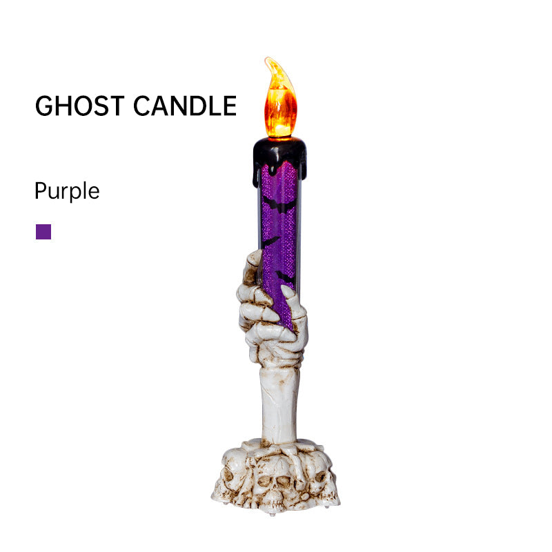 Halloween Prop Tears, Smokeless Electronic Skull, Candle Lamp, Ghost House, Secret Room Theme Party Scene Decoration