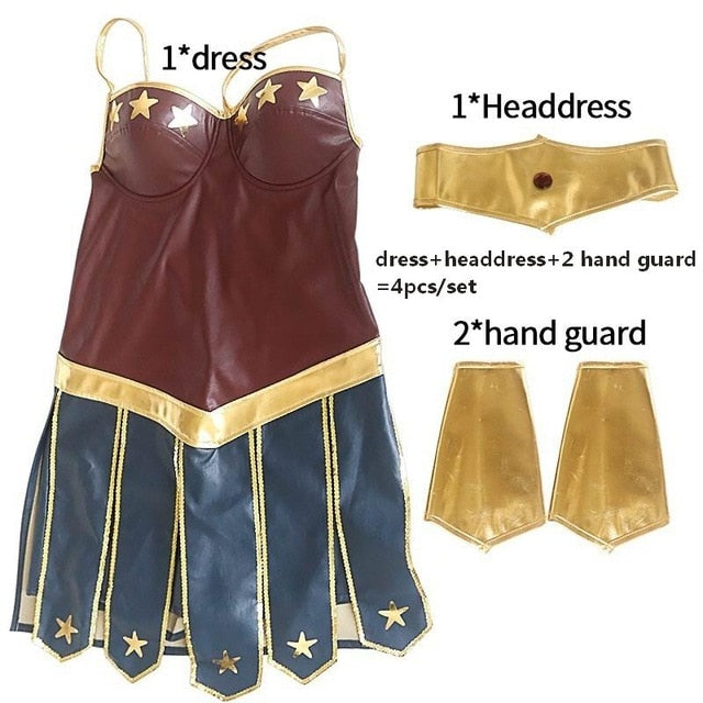 Wonder Woman Cosplay Costume – Justice League Superhero Halloween & Christmas Outfit for Women |