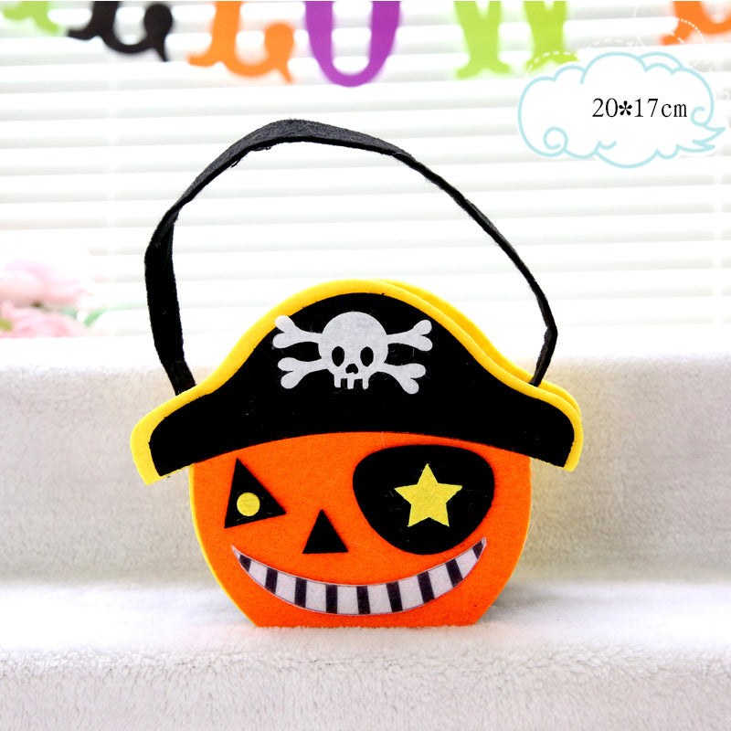 Halloween Props Witch Pumpkin Bag Owl Candy Bag Children's Kindergarten Gift Handheld Pumpkin Bag