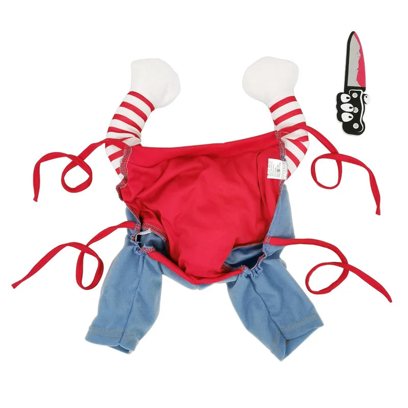 Funny Hot Dog Pet Costume – Keep Warm Dog Clothes for Halloween & Christmas Party