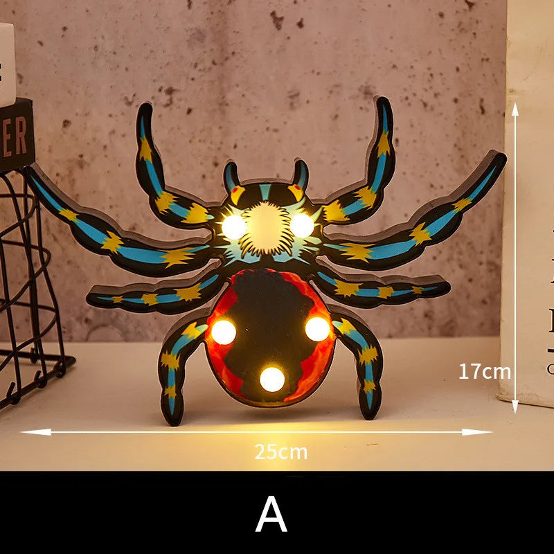 Halloween Lights home Decorative Led Lights Diwali Styling Lamp Night Light Helloween Spider Bat Pumpkin Ghost Skull Lights