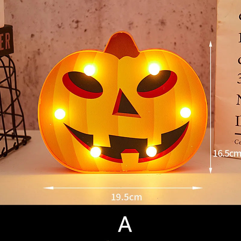 Halloween Lights home Decorative Led Lights Diwali Styling Lamp Night Light Helloween Spider Bat Pumpkin Ghost Skull Lights
