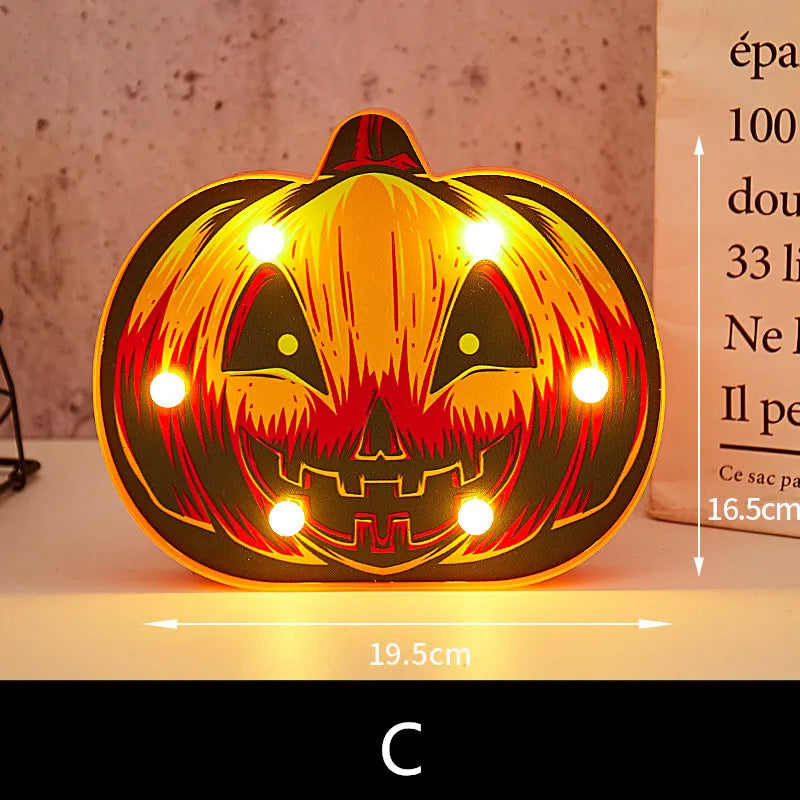 Halloween Lights home Decorative Led Lights Diwali Styling Lamp Night Light Helloween Spider Bat Pumpkin Ghost Skull Lights