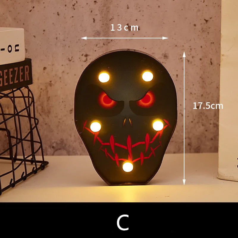 Halloween Lights home Decorative Led Lights Diwali Styling Lamp Night Light Helloween Spider Bat Pumpkin Ghost Skull Lights