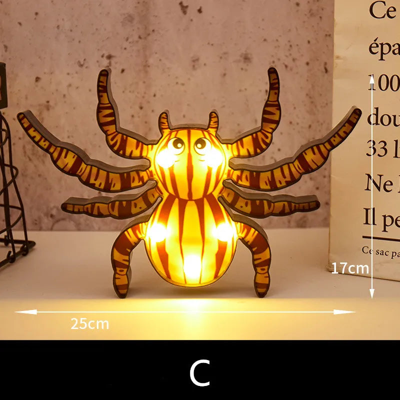 Halloween Lights home Decorative Led Lights Diwali Styling Lamp Night Light Helloween Spider Bat Pumpkin Ghost Skull Lights