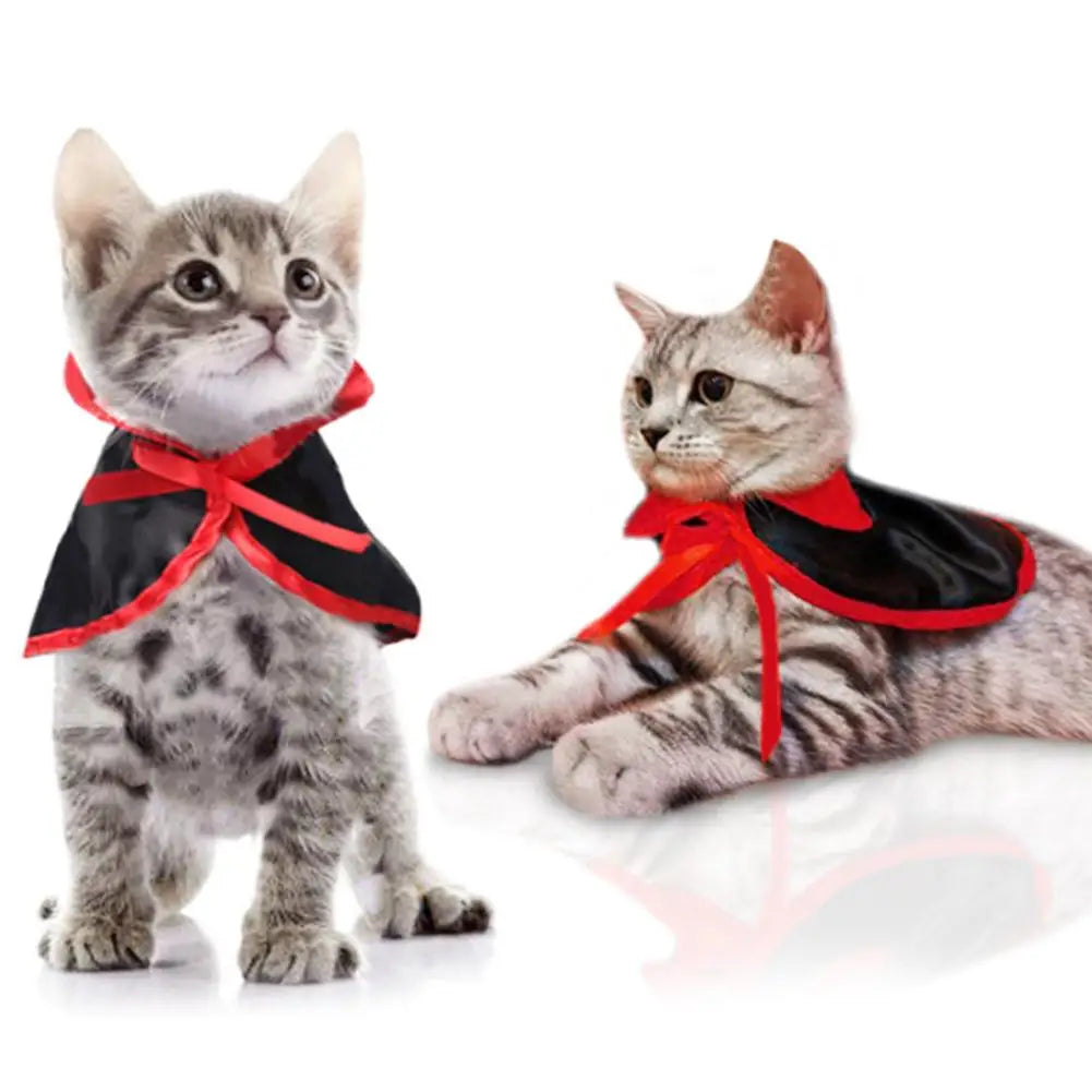 Pet Halloween Cloak & Hat Set – Cat & Dog Cosplay Costume for Masquerade and Party