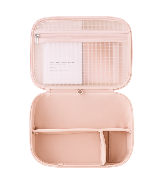 Makeup Organizer Bag with Dividers- Large Capacity &Travel- Friendly